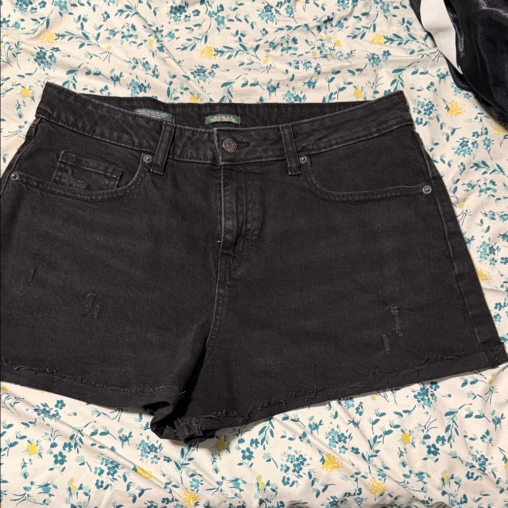 Wild Fable Black Jean Shorts